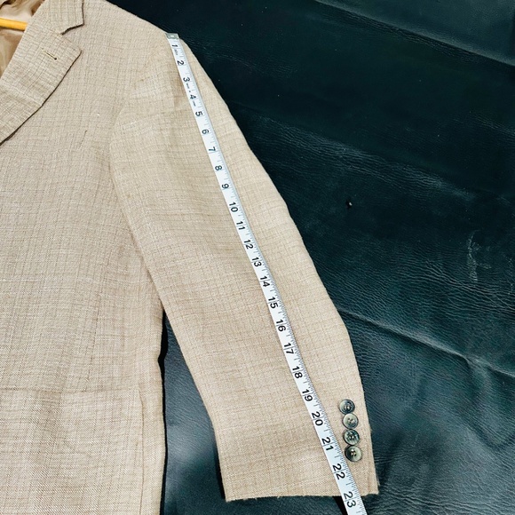 Canali Kei Linen Blend Blazer IT 56R/US 46R - Picture 13 of 14